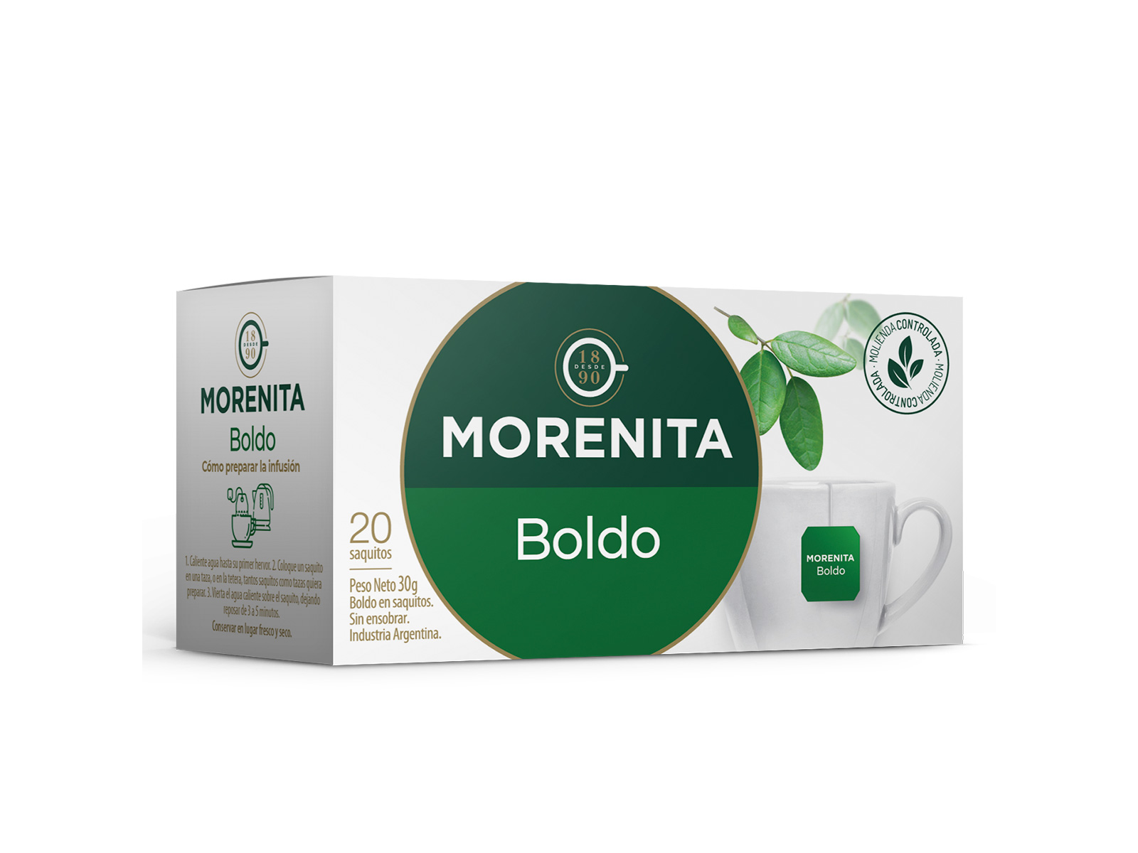 TE DE BOLDO LA MORENITA X 20 SAQUITOS