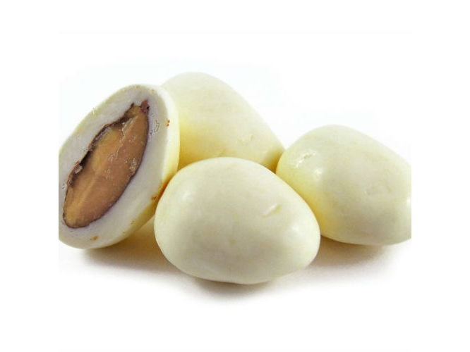 ALMENDRAS CON CHOCOLATE BLANCO FRACCIONADO X 100GR