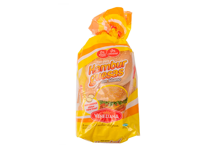 PAN PARA HAMBURGUESAS C/SESAMO VENEZIANA