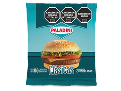 HAMBURGUESAS CLASICAS X2 UN PALADINI X 160g