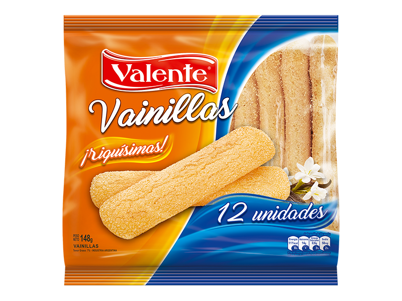 VAINILLAS VALIENTE X 12 UN 148g