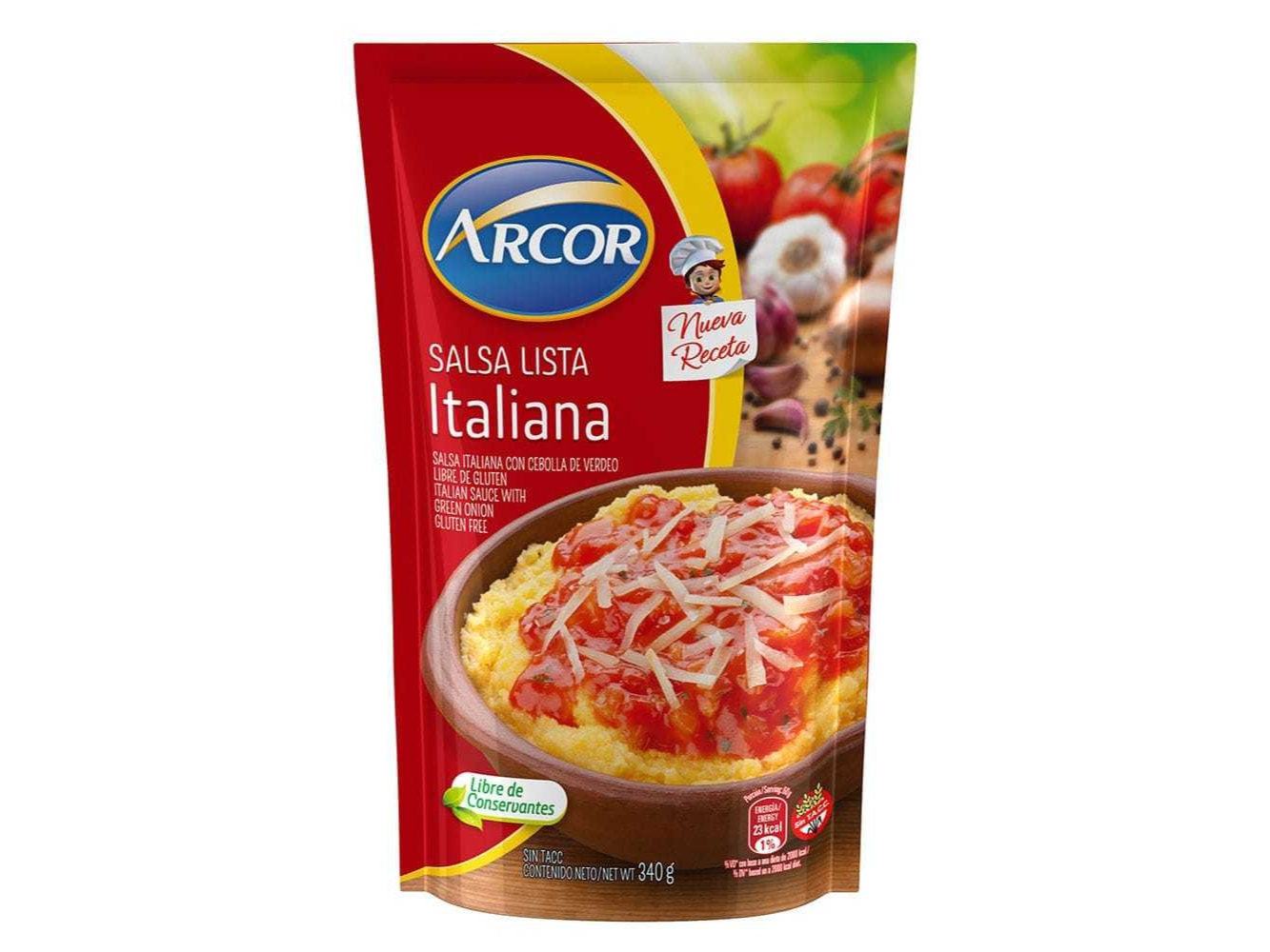 SALSA LISTA ARCOR TIPO ITALIANA 340g