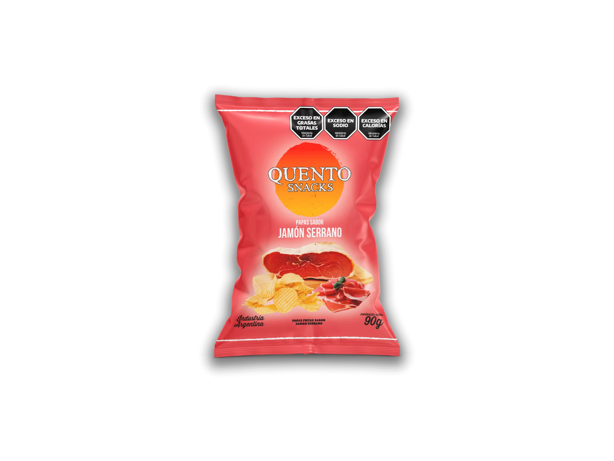 PAPAS FRITAS SABOR JAMON SERRANO 90G QUENTO