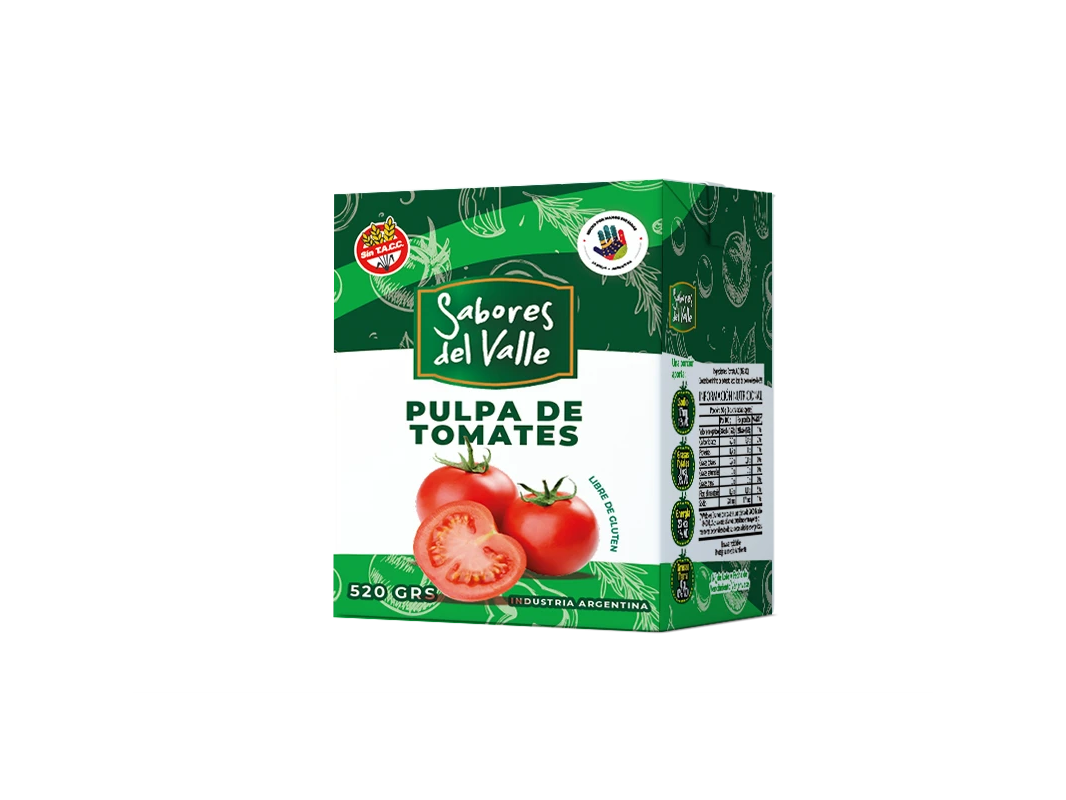 PULPA DE TOMATES SABORES DEL VALLE 520g