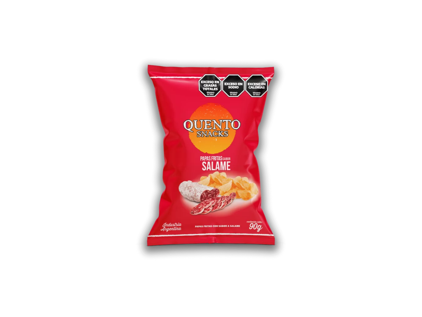 PAPAS FRITAS SABOR SALAME 90G QUENTO