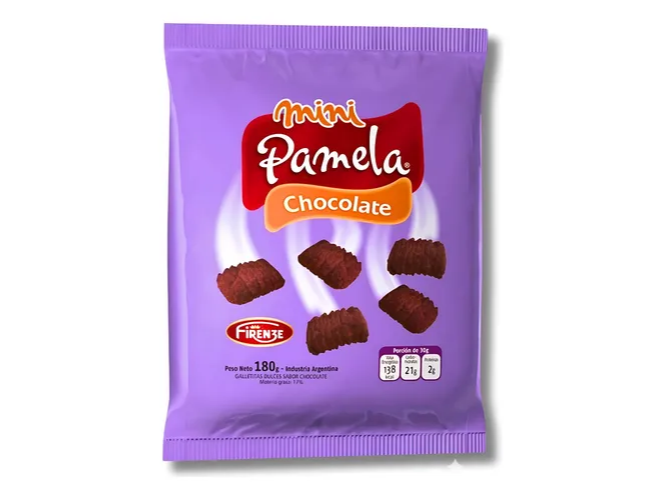 MINI PAMELA SABOR CHOCOLATE X 180 G.