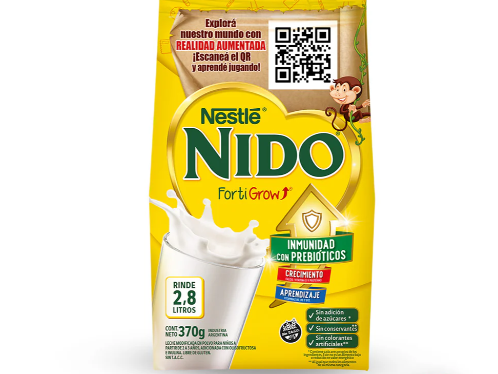 LECHE NIDO FORTIGROW 370g