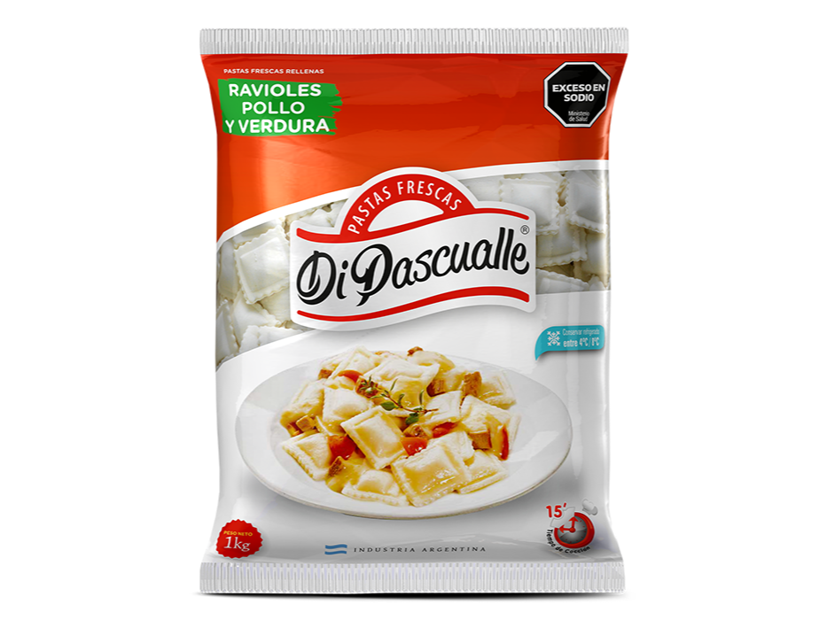 RAVIOLES POLLO Y VERDURA X 1KG DI'PASCUALLE