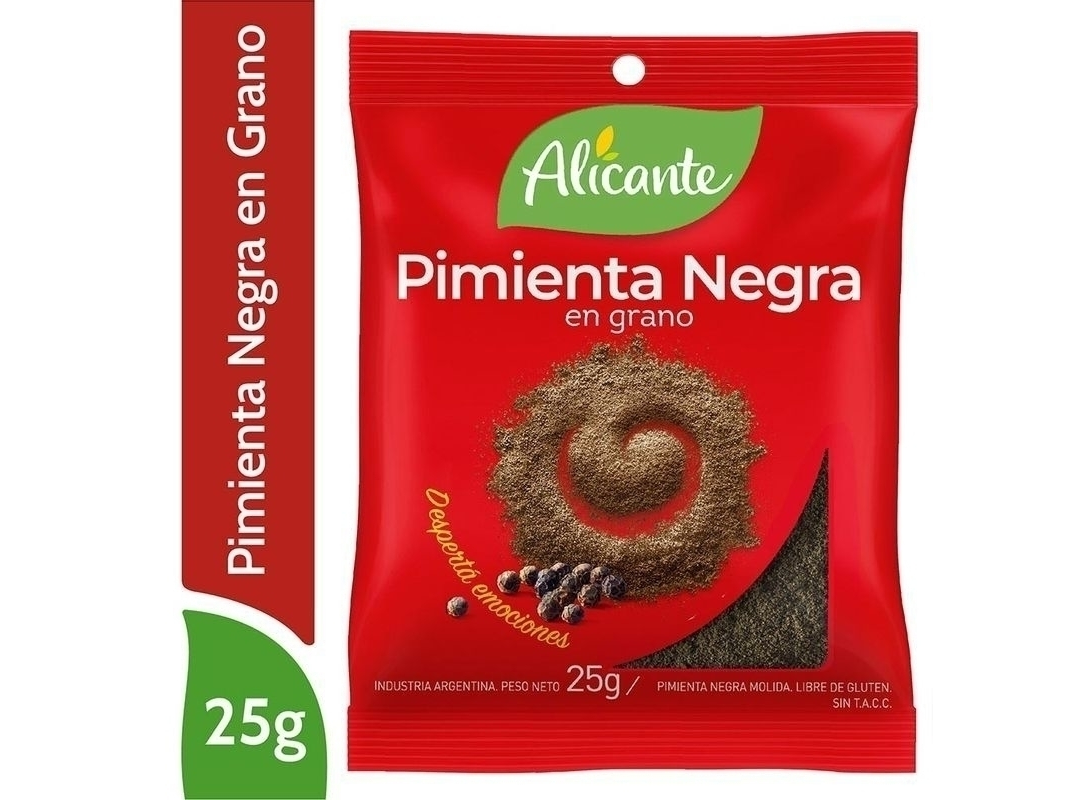PIMIENTA NEGRA EN GRANO X 25GR