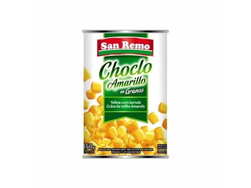 CHOCLO EN GRANO AMARILLO SAN REMO X 200g