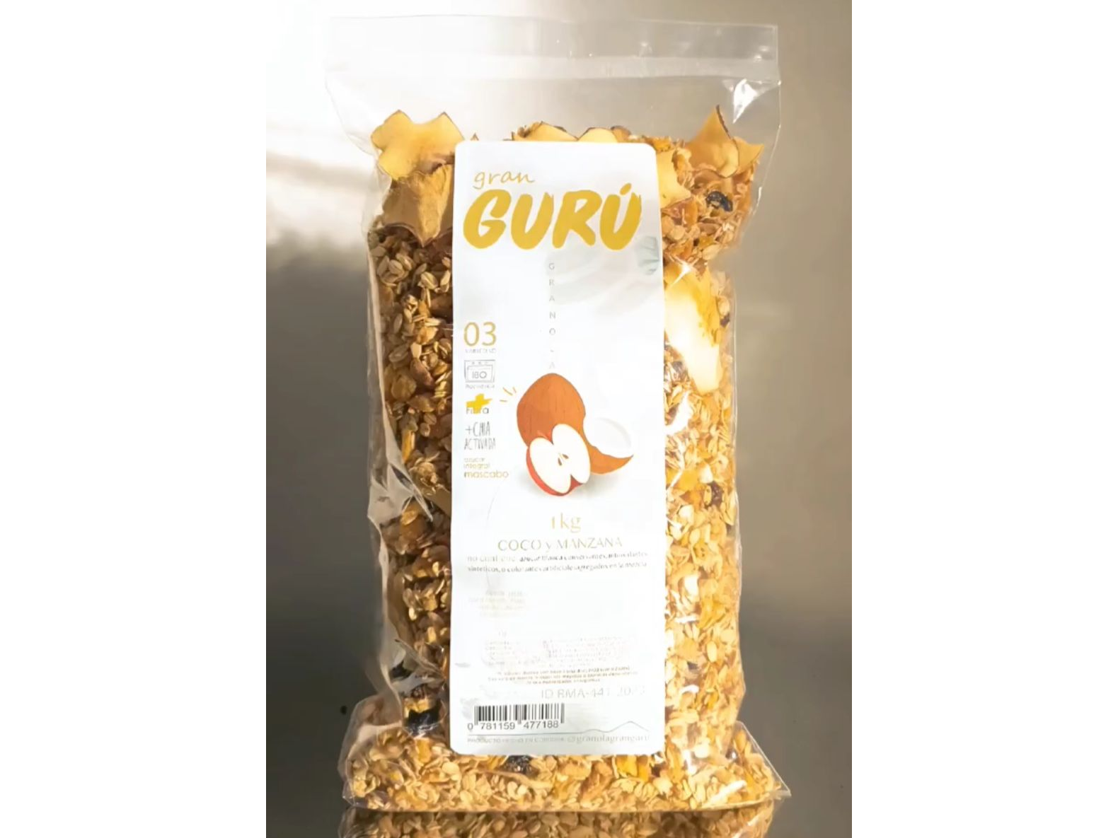 GRANOLA CON COCO Y MANZANA 03 X 1KG