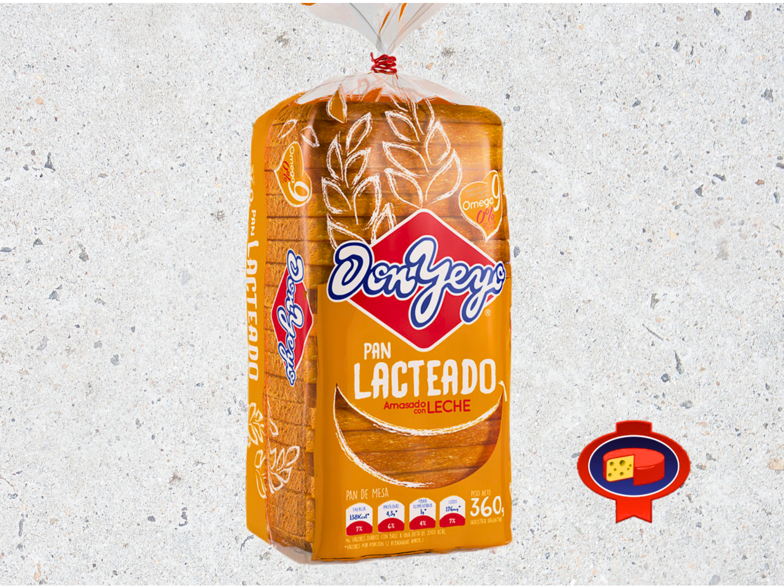 PAN BLANCO LACTEADO DON YEYO X 360 G.
