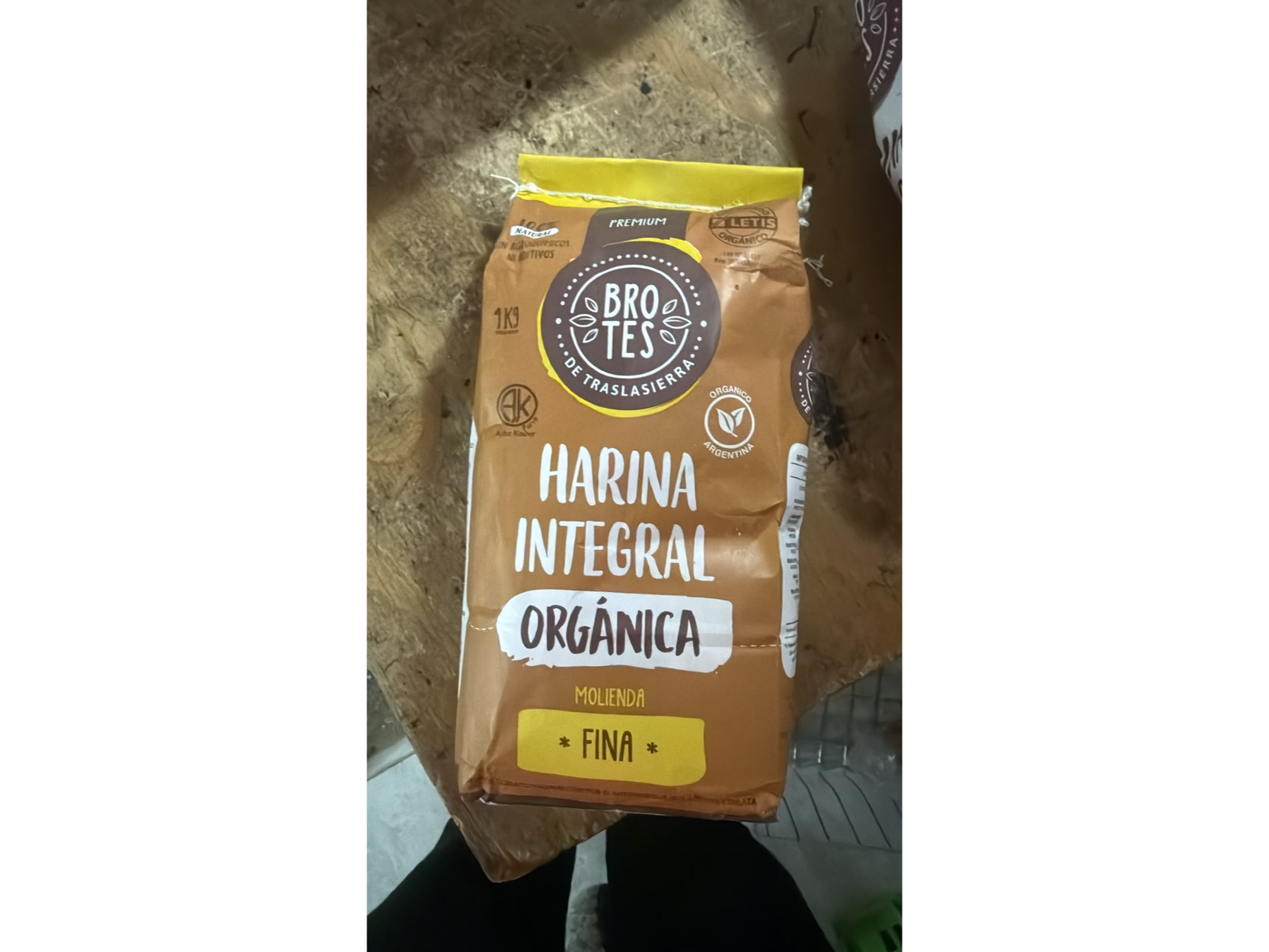 Harina integral Organica x 1KG Brotes
