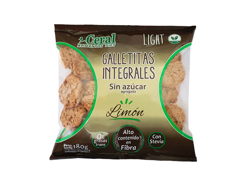 Galletas integrales de limón x 180G