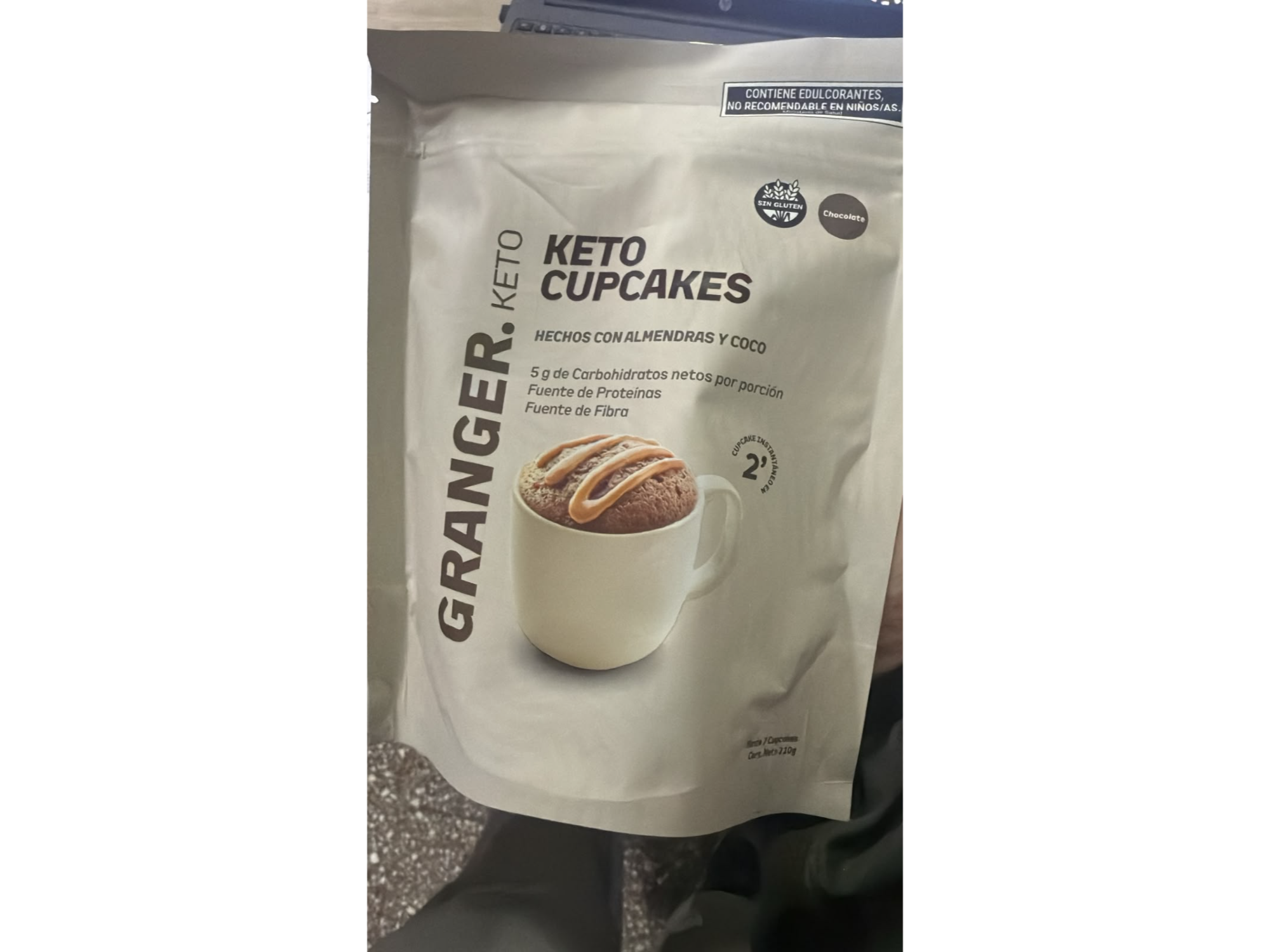KETO CUPCAKE CHOCOLATE x210g Granger x 1 unid