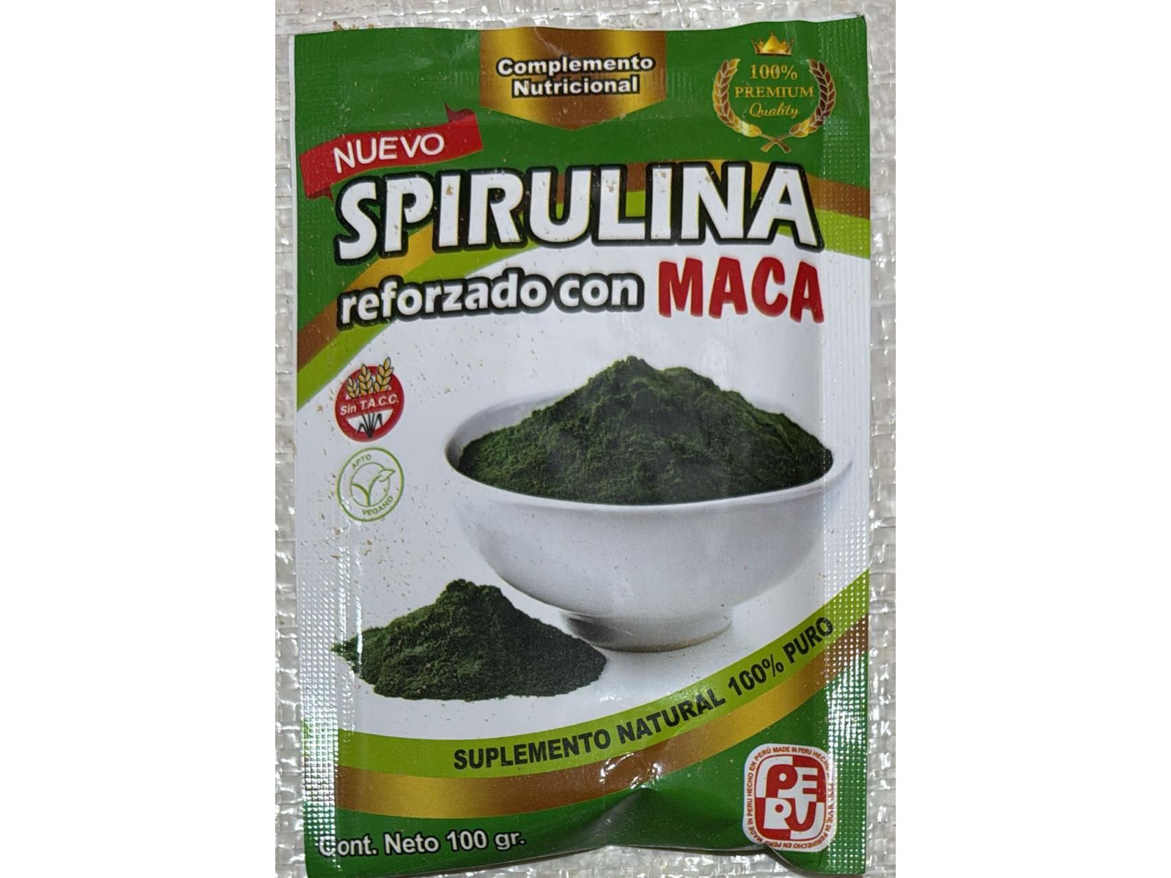 SPIRULINA REFORZADO CON MACA