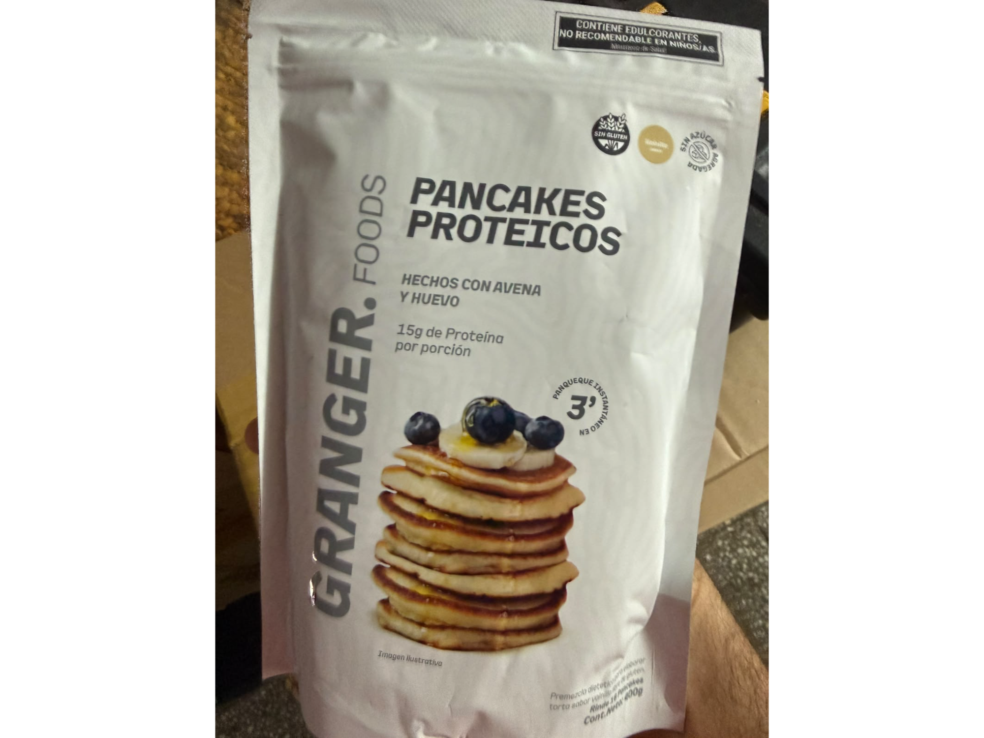PANCAKES PROTEICOS SABOR VAINILLA x400g Granger x 1 Unid