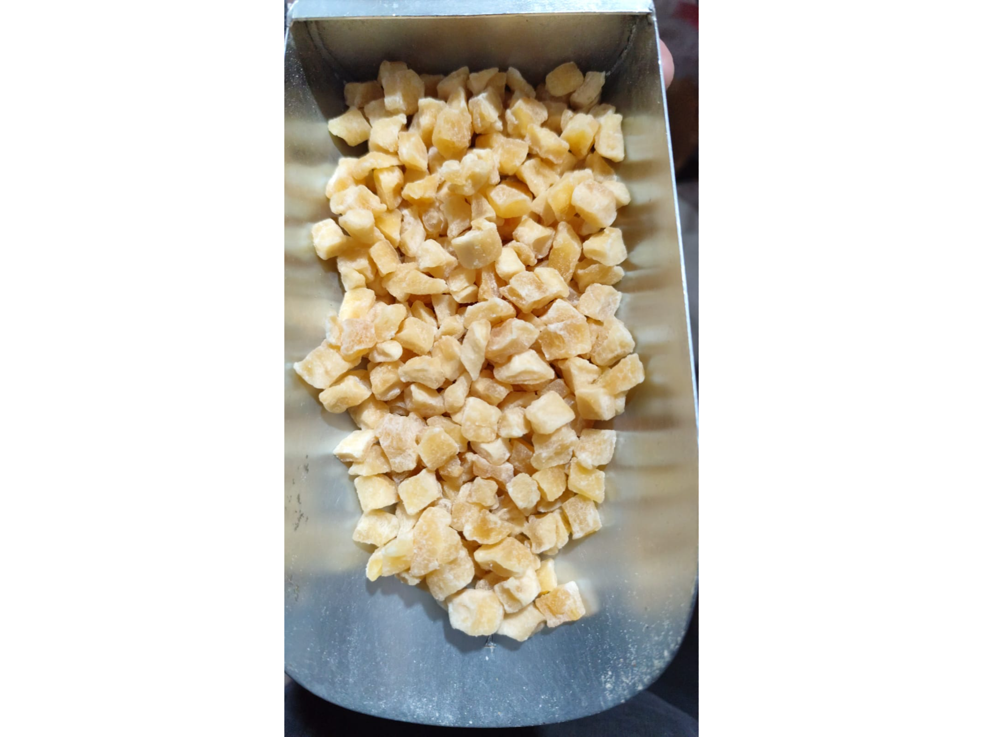 MANZANAS EN CUBOS AZUCARADO