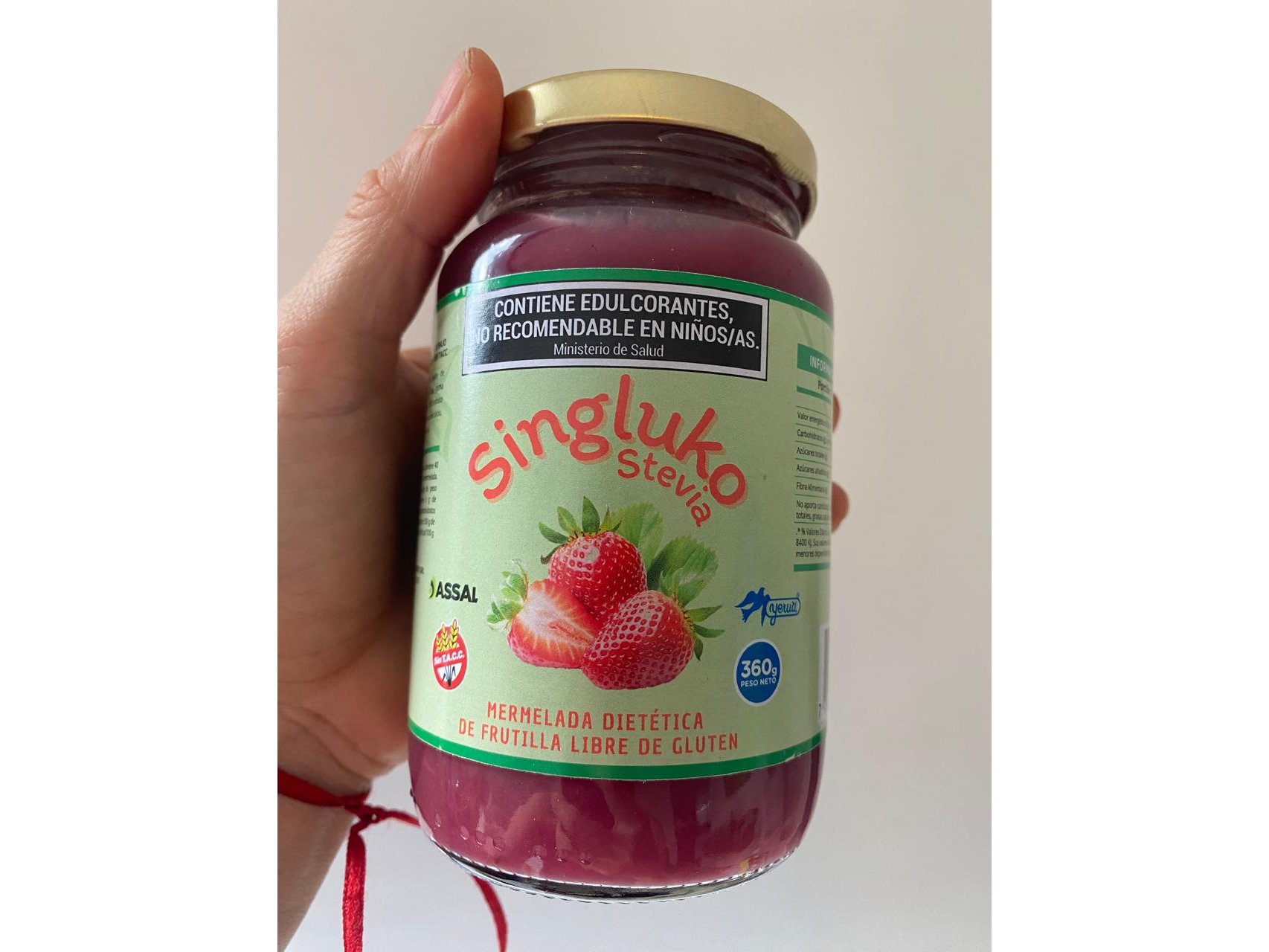MERM. SIN GLUKO con STEVIA Frutilla x 360g