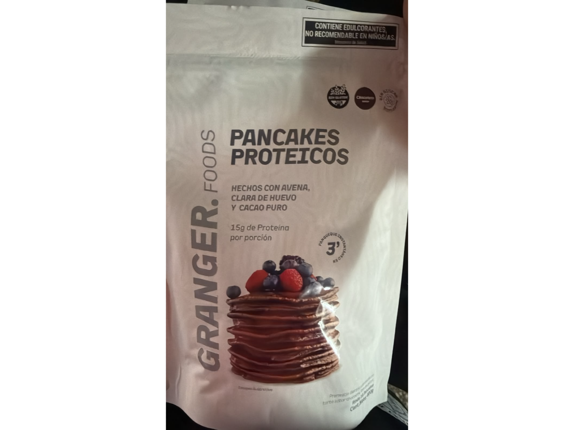 PANCAKES PROTEICOS SABOR CHOCOLATE x400g Granger x 1 unid