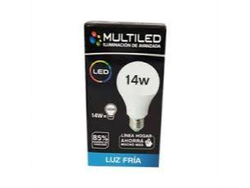 LÁMPARA LED 14W LUZ FRÍA (10 UNIDADES)