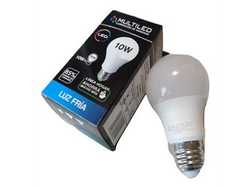 LÁMPARA LED 10W LUZ FRÍA (10 UNIDADES)