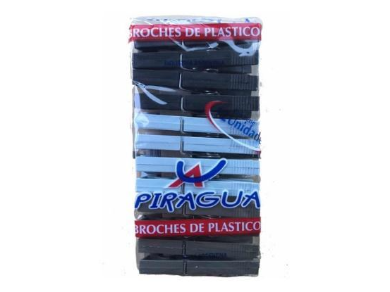 BROCHES DE PLÁSTICO (12 PAQUETES)