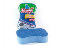 ESPONJA CON FIBRA NO RAYA AZUL (24 UNIDADES)