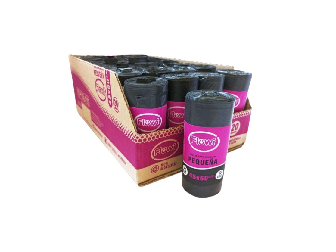 BOLSAS DE RESIDUO ANTIGOTEO 45X60 (CAJA 24 ROLLOS)