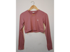Crop top mangas largas con pasa pulgar talle M