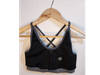 Top combinado tiras finas cruzadas más detalle microred talle M