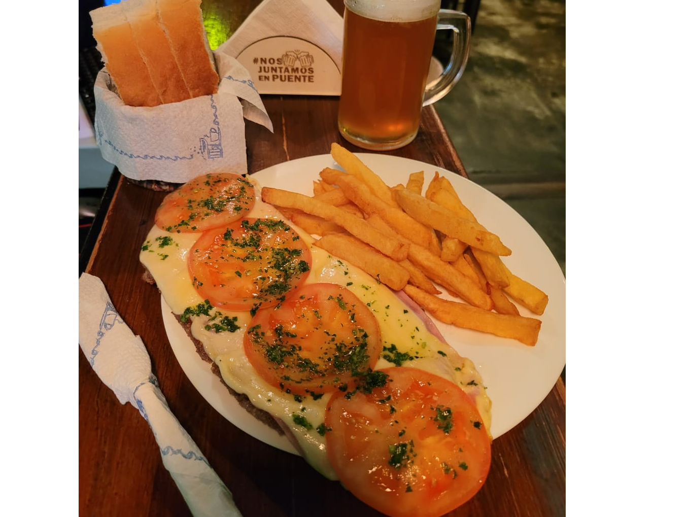 Milanesa Napolitana  con guarnición