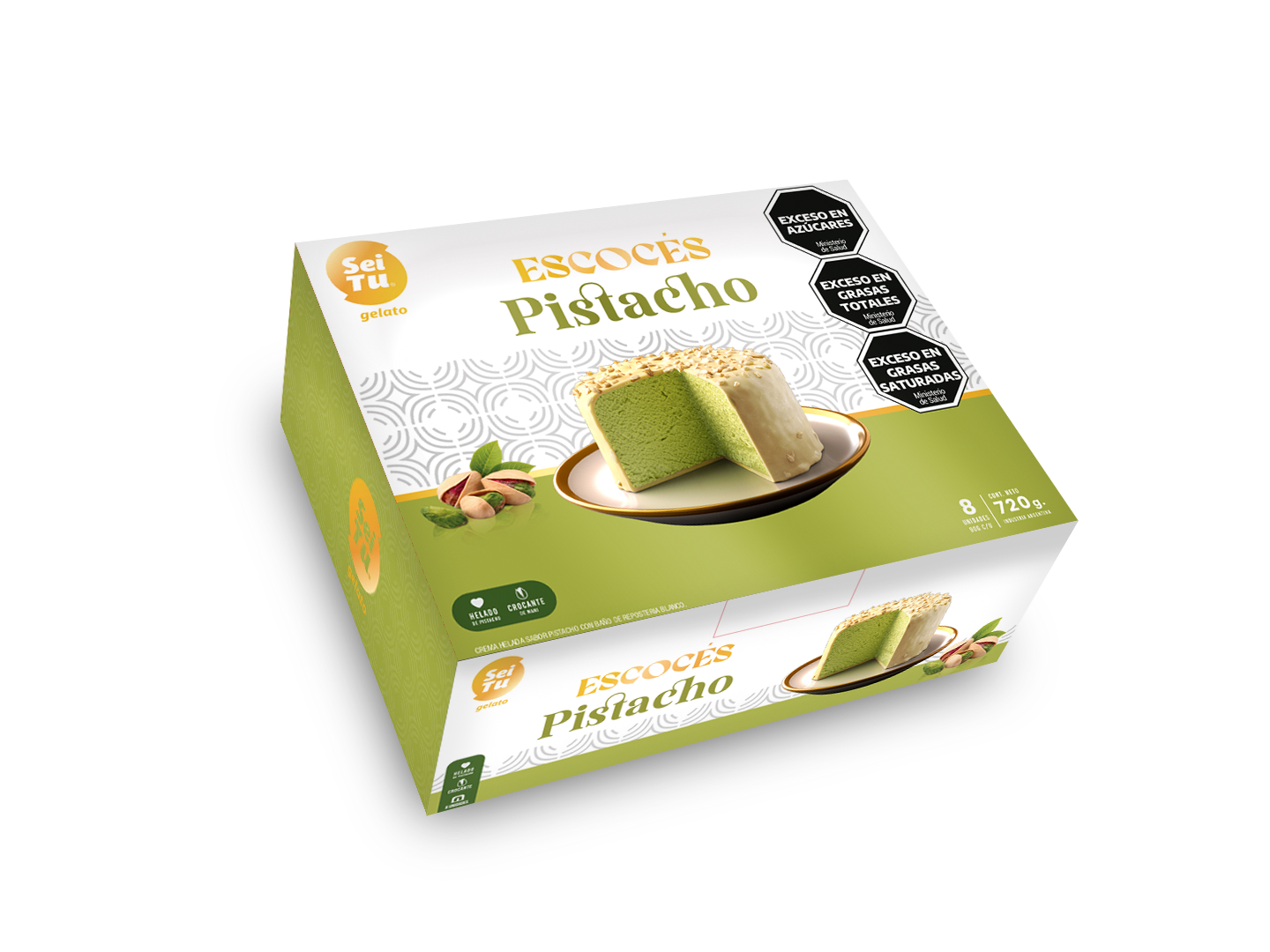 BOMBON ESCOCES PISTACHO X8 UNIDADES
