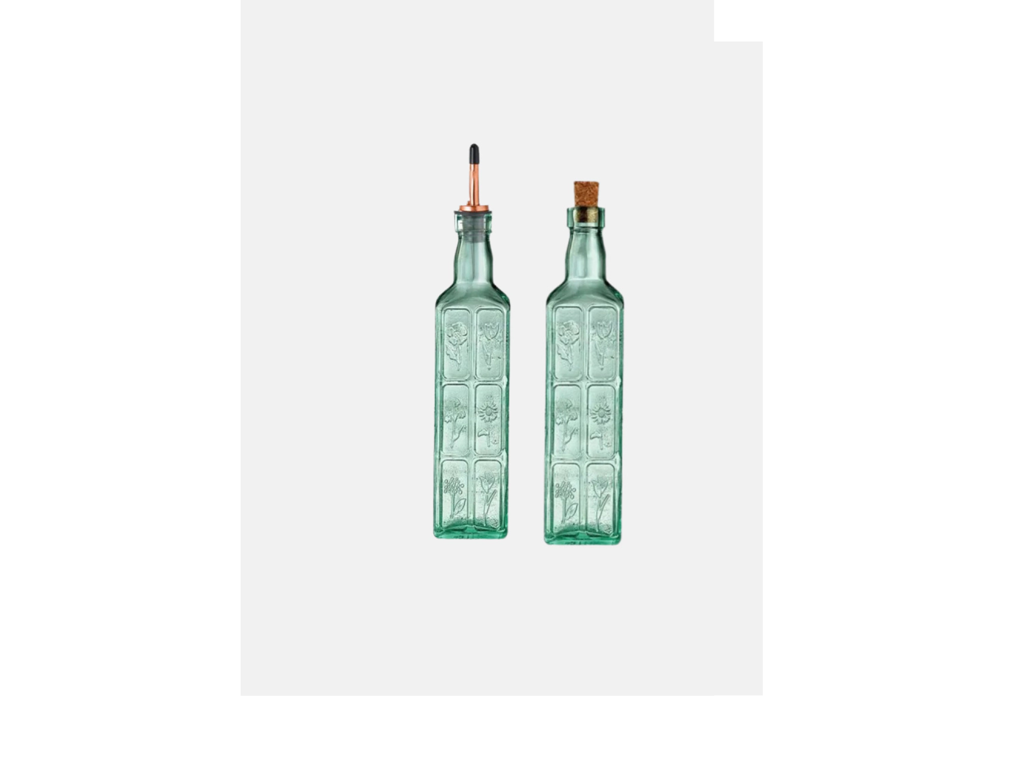 ACEITERA TOSCANA HOME CONCEPT VIDRIO LABRADO AQUA 500ML
