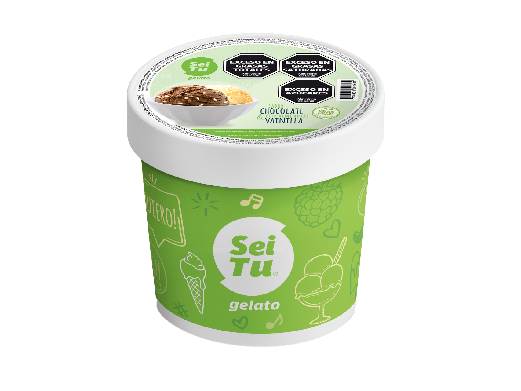 POTE 750 CC VEGANO (CHOC - VAINILLA)