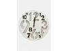 RELOJ PARED NUMEROS Y RELIEVE BLANCO