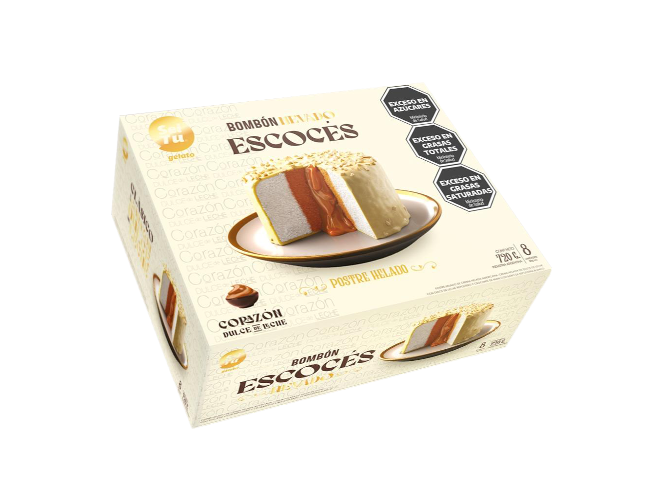 BOMBON ESCOCES NEVADO X8 UNIDADES