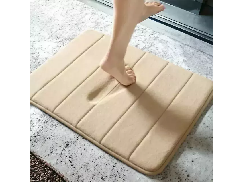ALFOMBRA DE BAÑO MEMORIA BEIGE