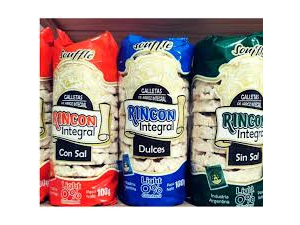 DISCOS DE ARROZ DULCE SALADO SIN SAL