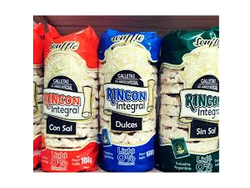 DISCOS DE ARROZ DULCE SALADO SIN SAL