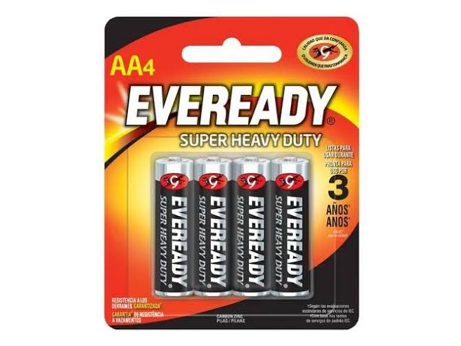 PILAS EVEREADY CHICAS AA X 4
