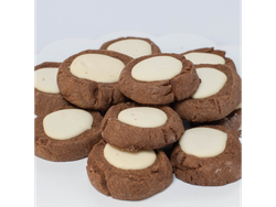 Pepas de Chocolate Negro con Chocolate Blanco x250grs
