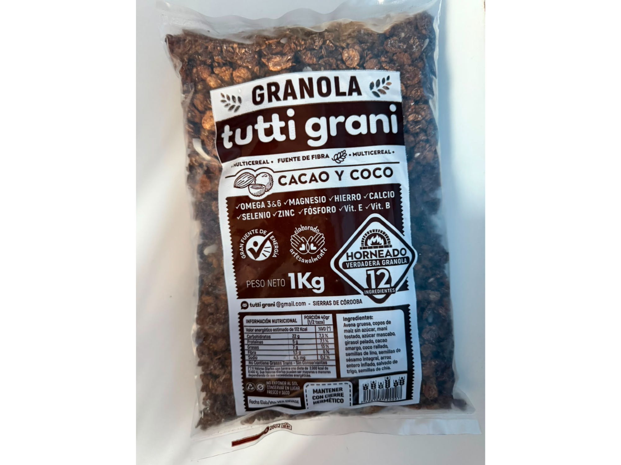 Granola Cacao y Coco de Somos Nuez