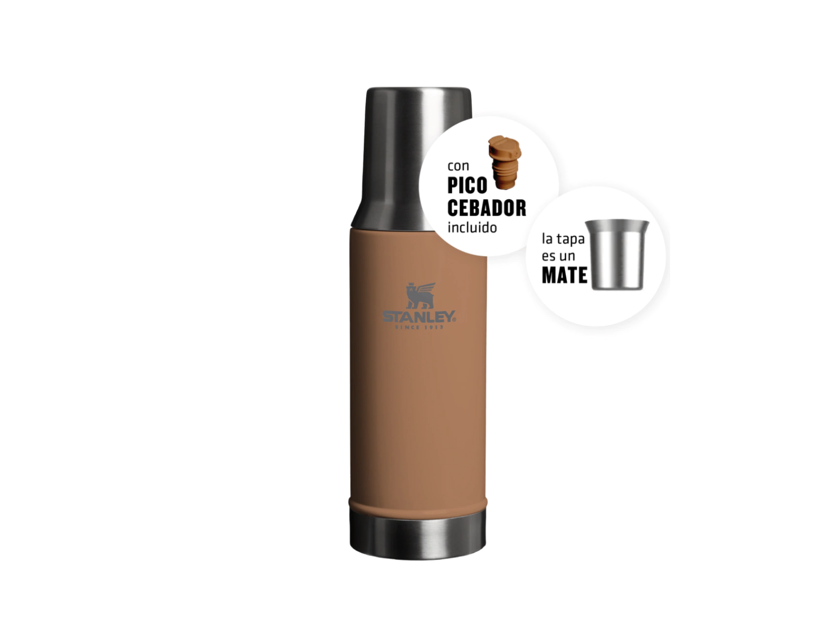 Termo mate system stanley 800ml original toast