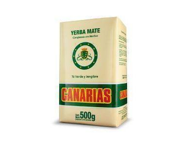 Yerba canarias te verde y jengibre 500g