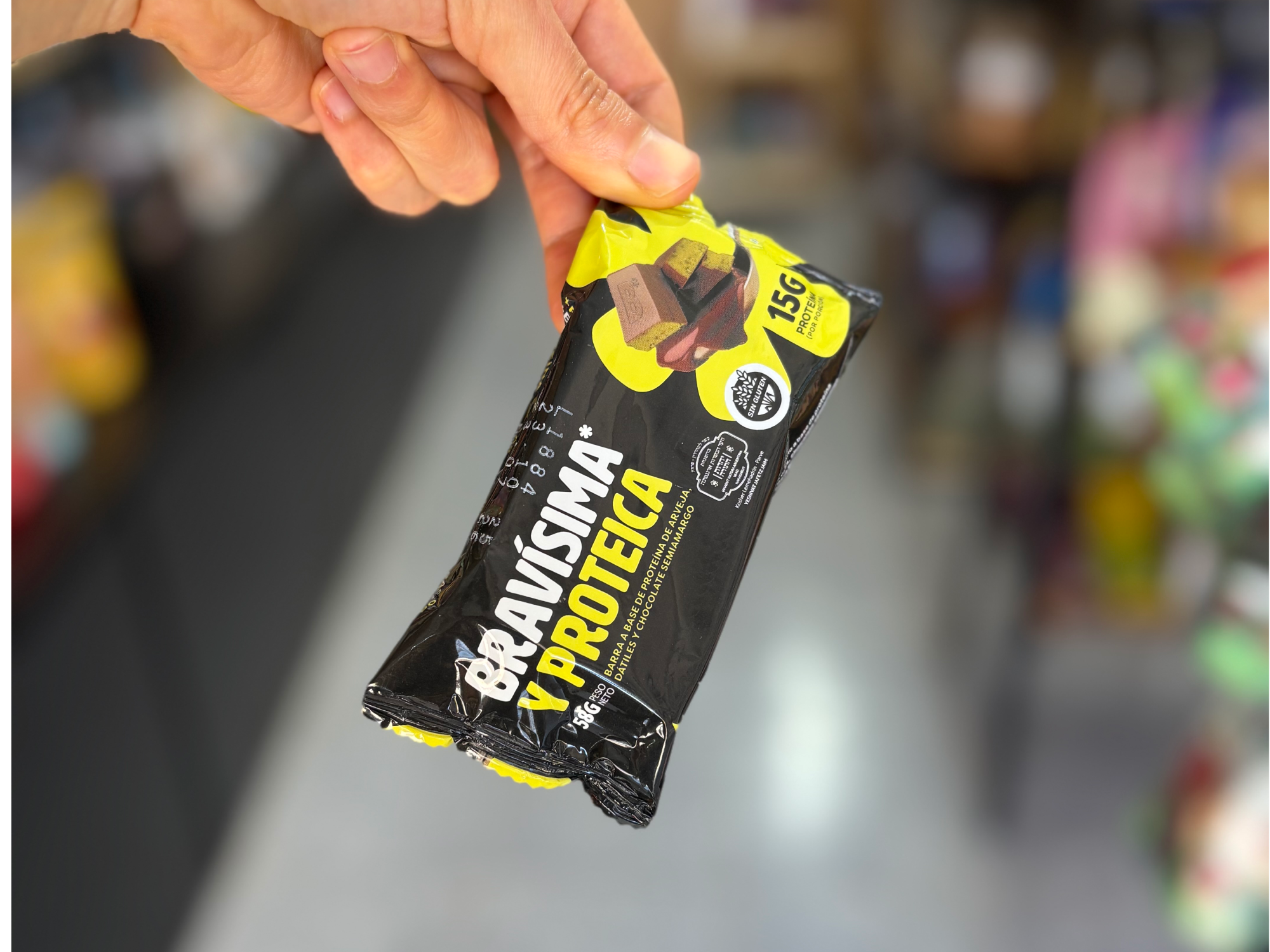 BARRA PROTEICA DATILES Y CHOCO SEMIAMARGO