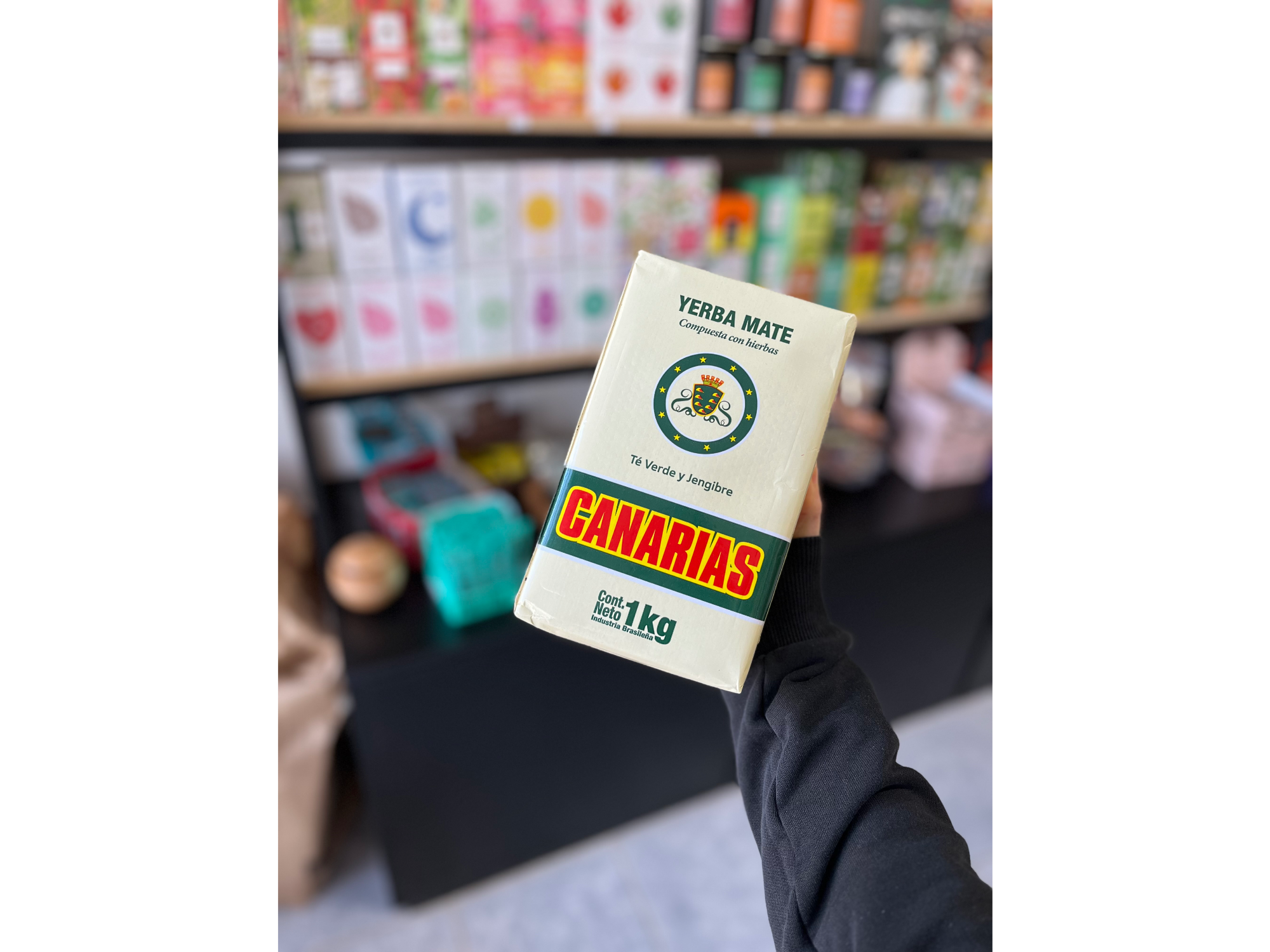 Yerba canarias te verde y jengibre 1kg