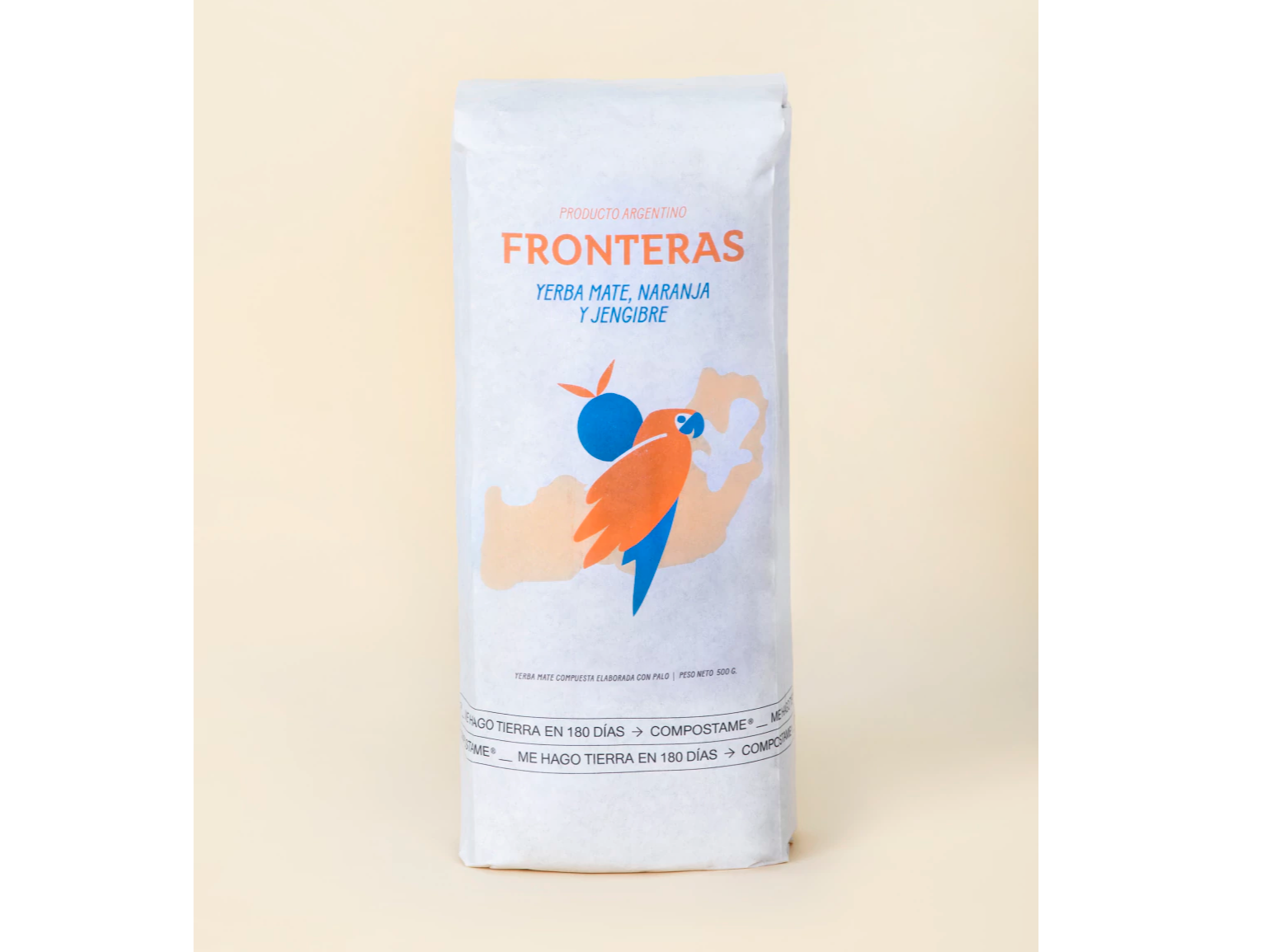 Yerba mate jengibre y naranja 1/2kg