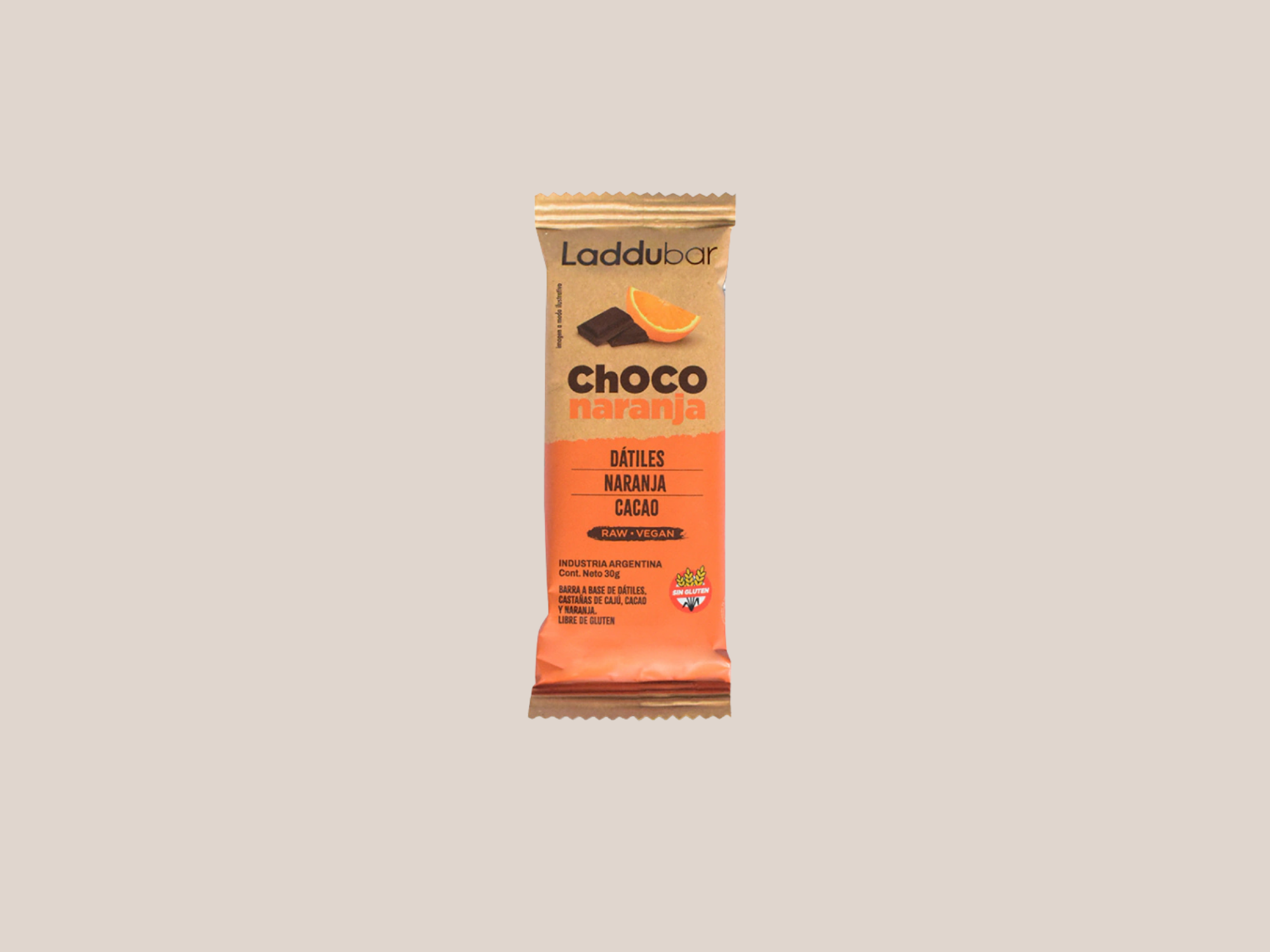 LADDUBAR CHOCO NARANJA