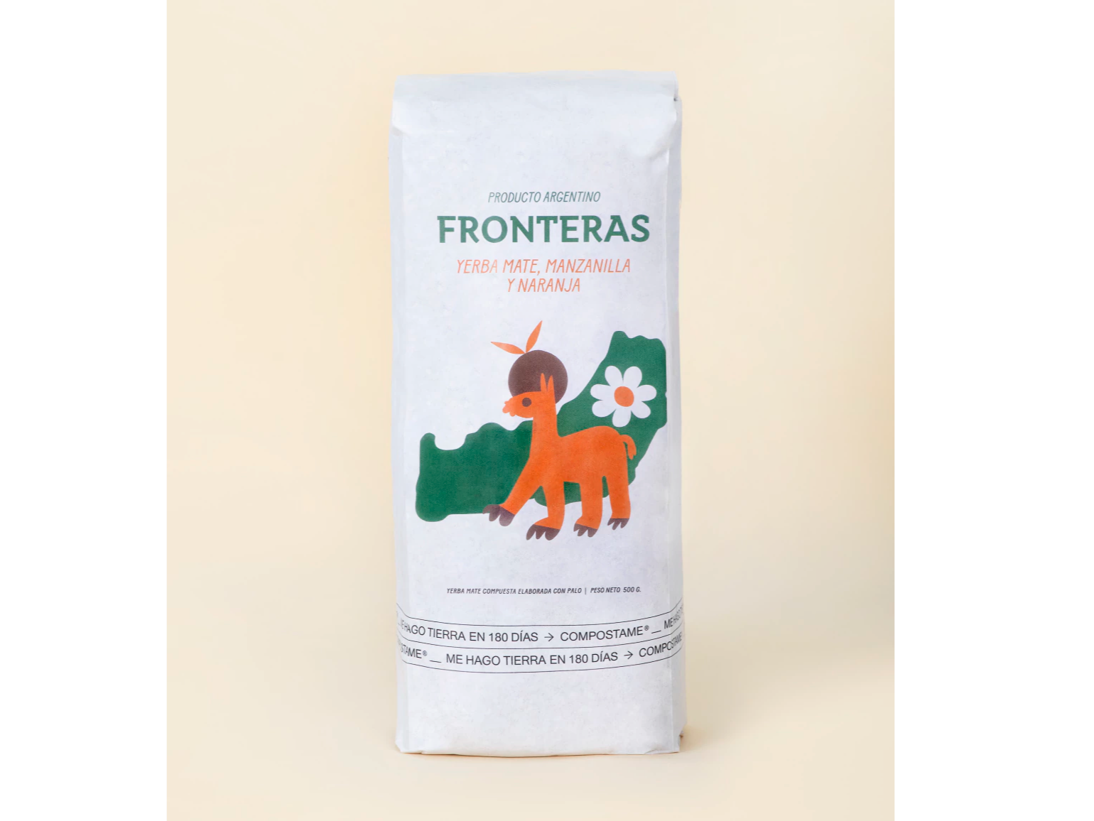 Yerba mate manzanilla y naranja 1/2kg